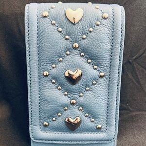 Brighton Brave Heart Phone Organizer, Shoulder Bag, holds phone + 4 credit cards